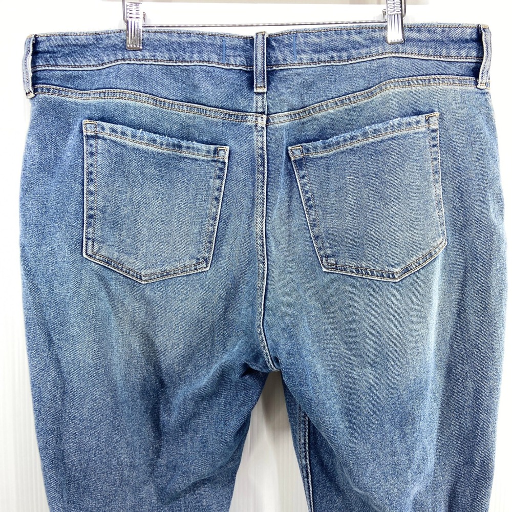 Hollister Low Rise Relaxed Straight Blue Denim Jeans Womens 16 33 Short - Picture 4 of 6